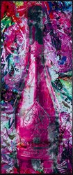 Tanzanite Armand by Henri Miller - Original Painting on Box Board sized 31x73 inches. Available from Whitewall Galleries
